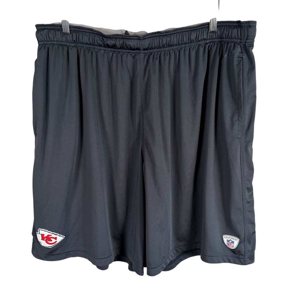 Kansas City Chiefs Nike On Field Dri-FIT Training Shorts Mens 4XL Gray Athletic